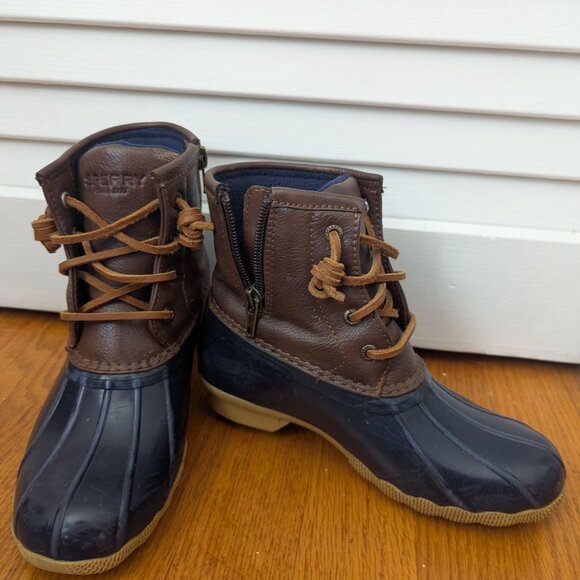 Kids Sperry Duck Boots Size 1 - Picture 4 of 5